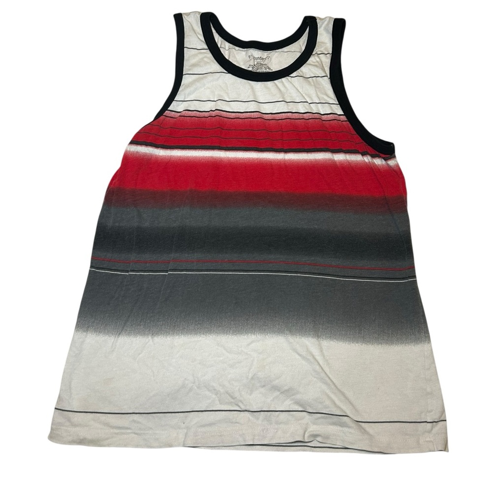 No Boundaries Black and White Striped Tank